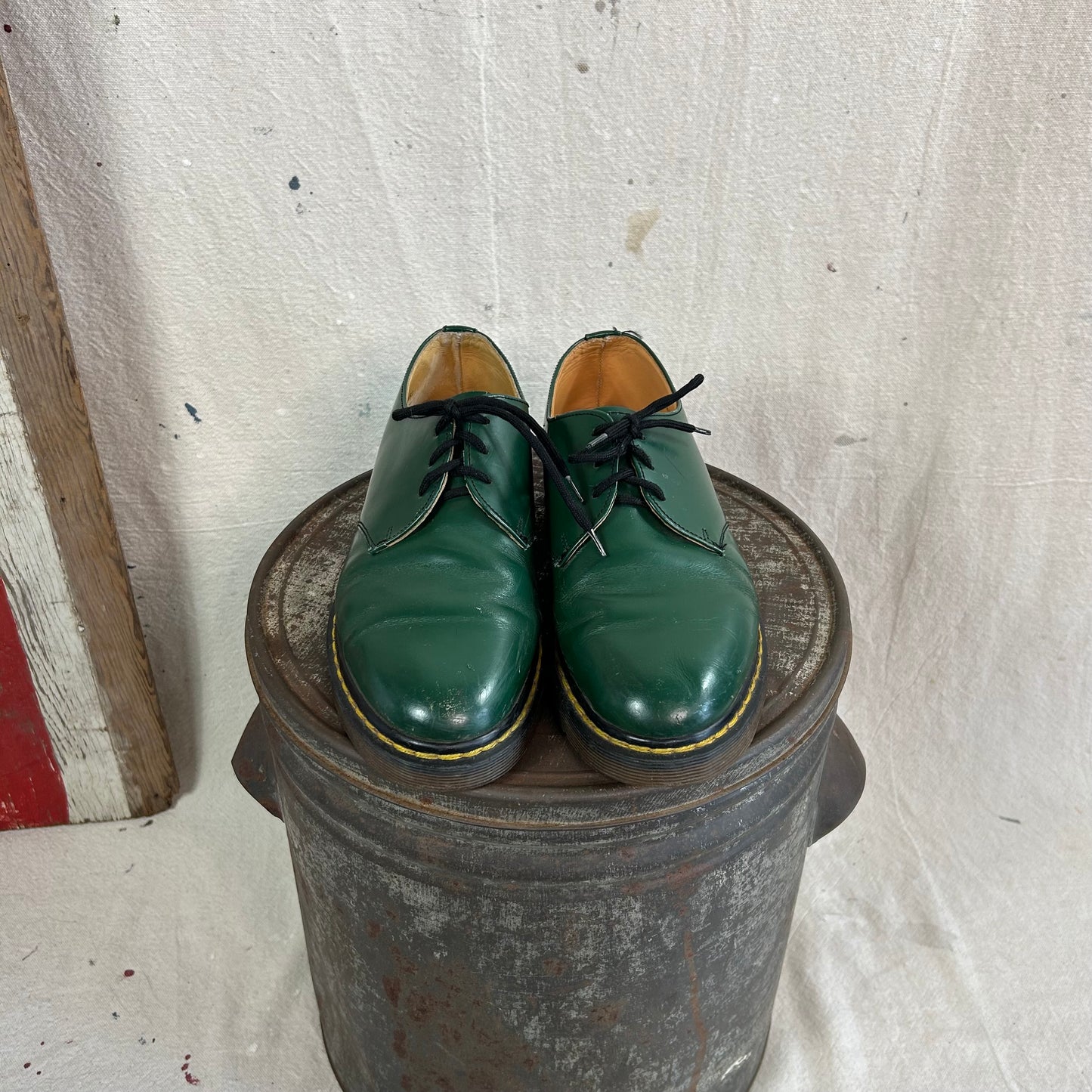 Forest green Dr. Marten Oxfords