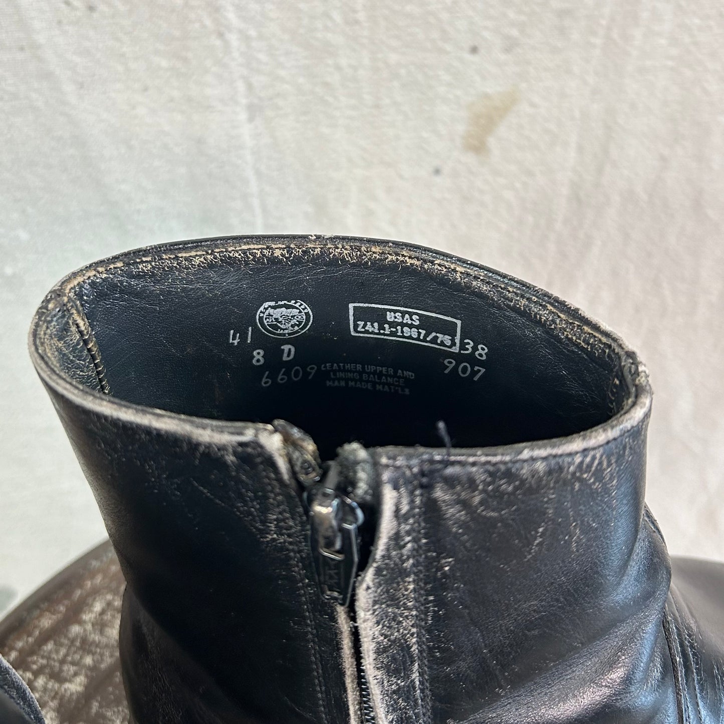 70's Leather Steel Toe Ankle Boots