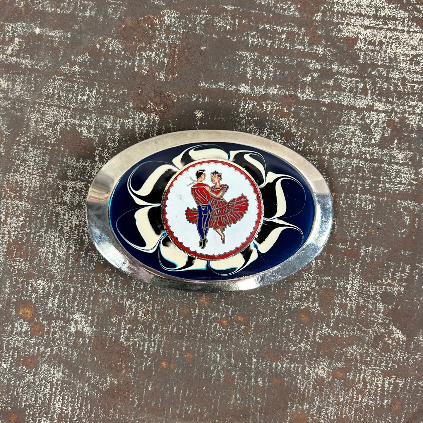 70's Dancers Belt Buckle