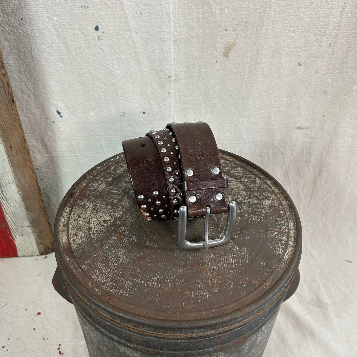 Studded Leather Belt