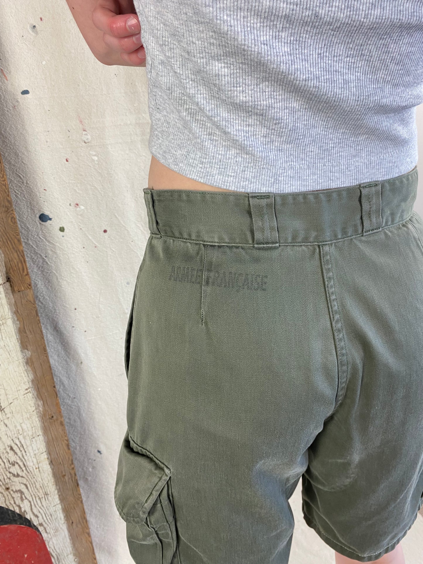 French Military Cargo Shorts