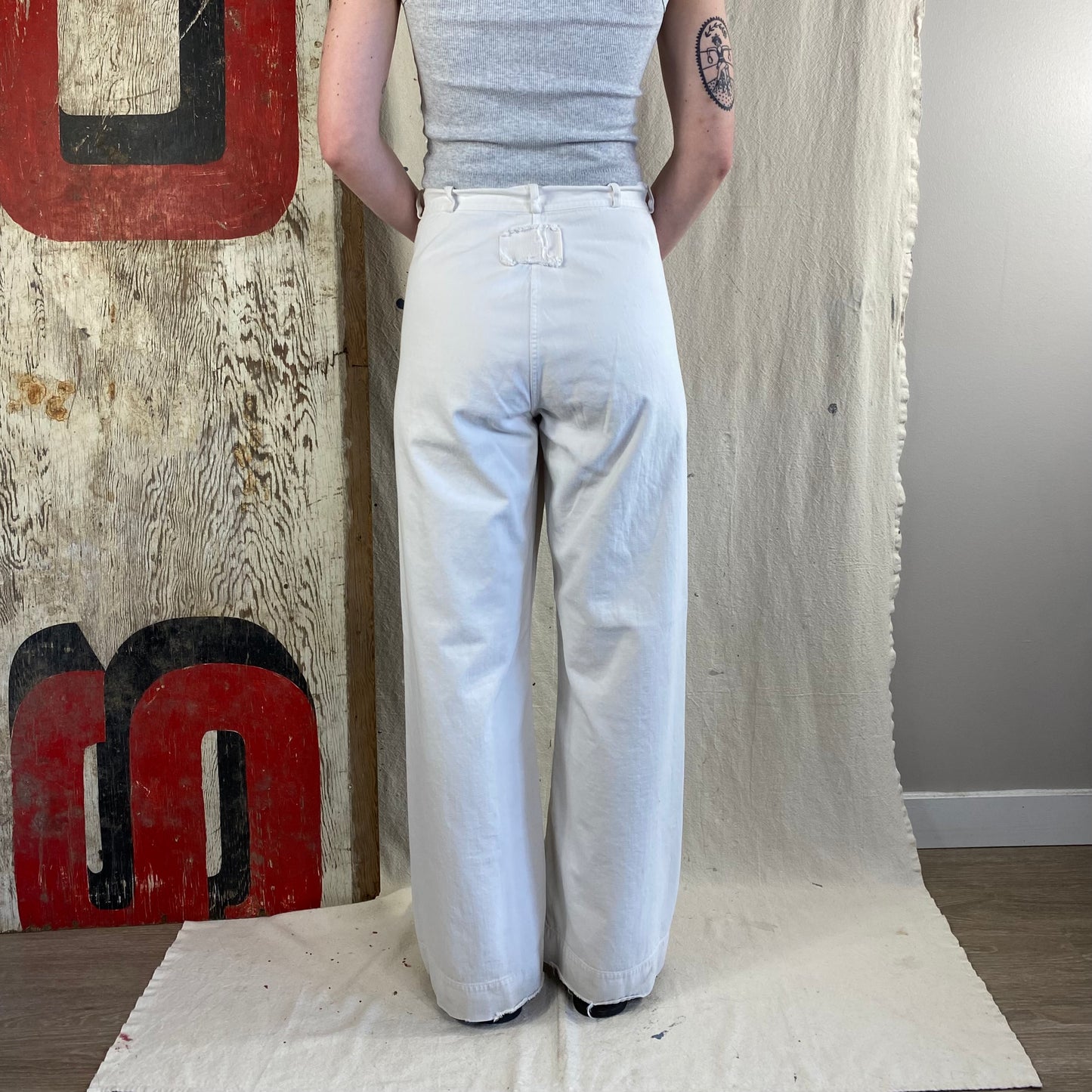 White Sailor Flares