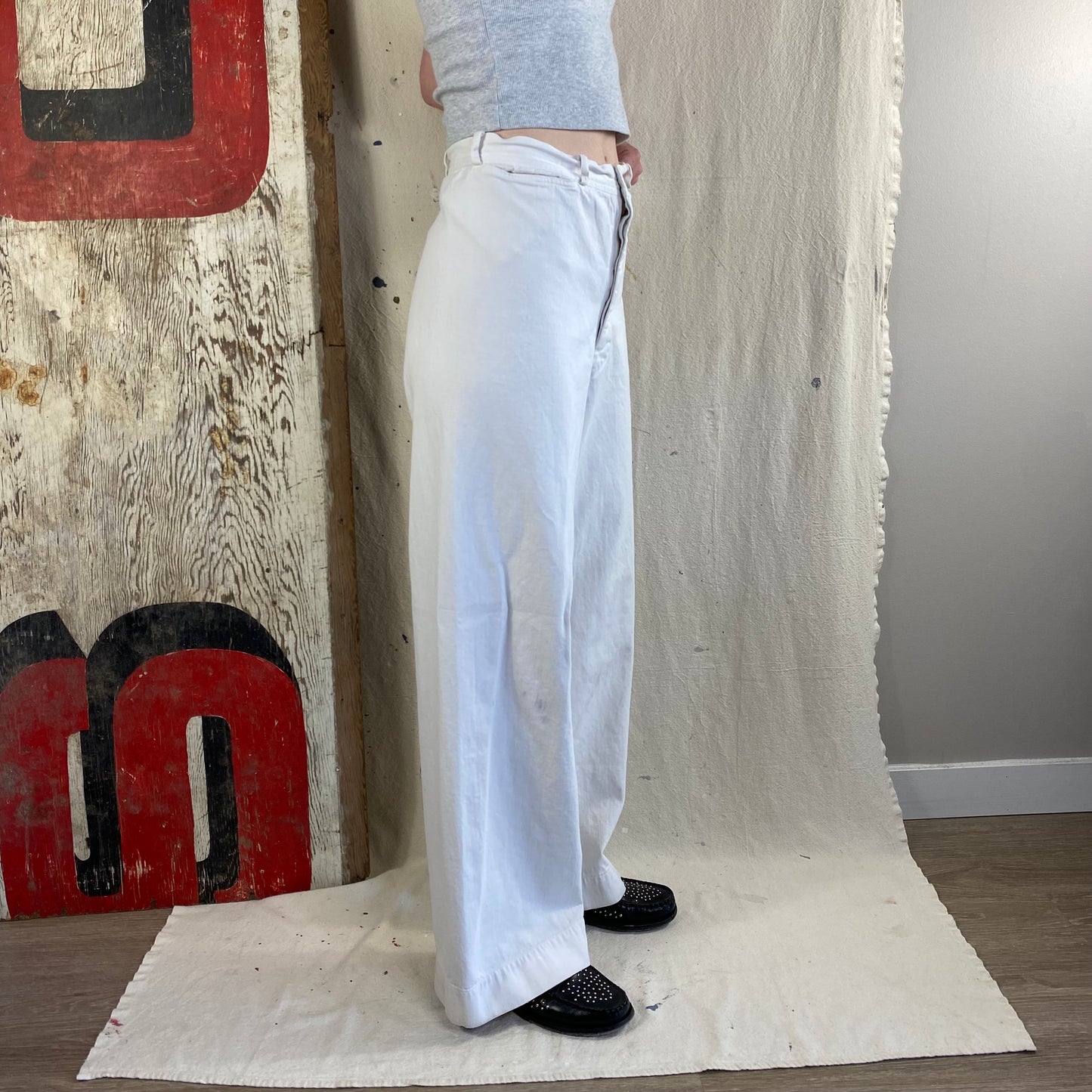 White Sailor Flares