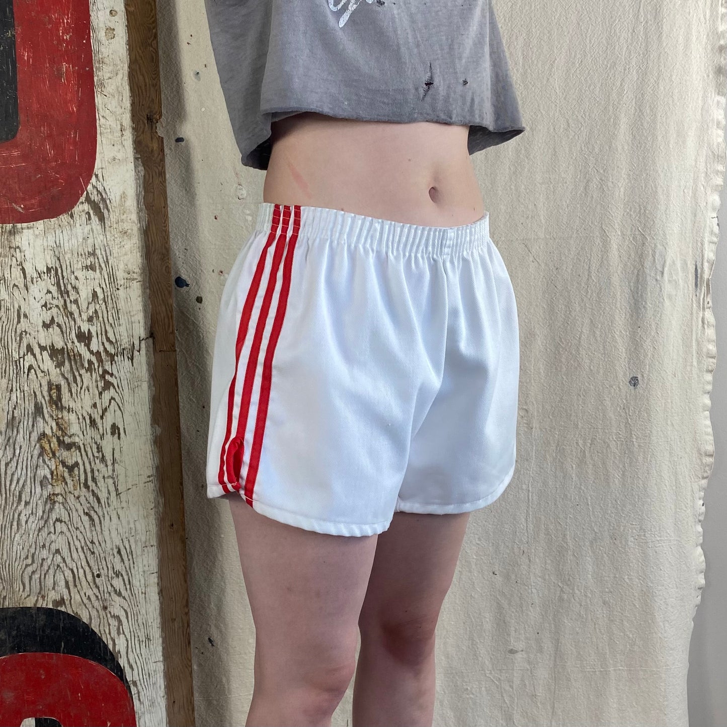 70's Striped Gym Shorts