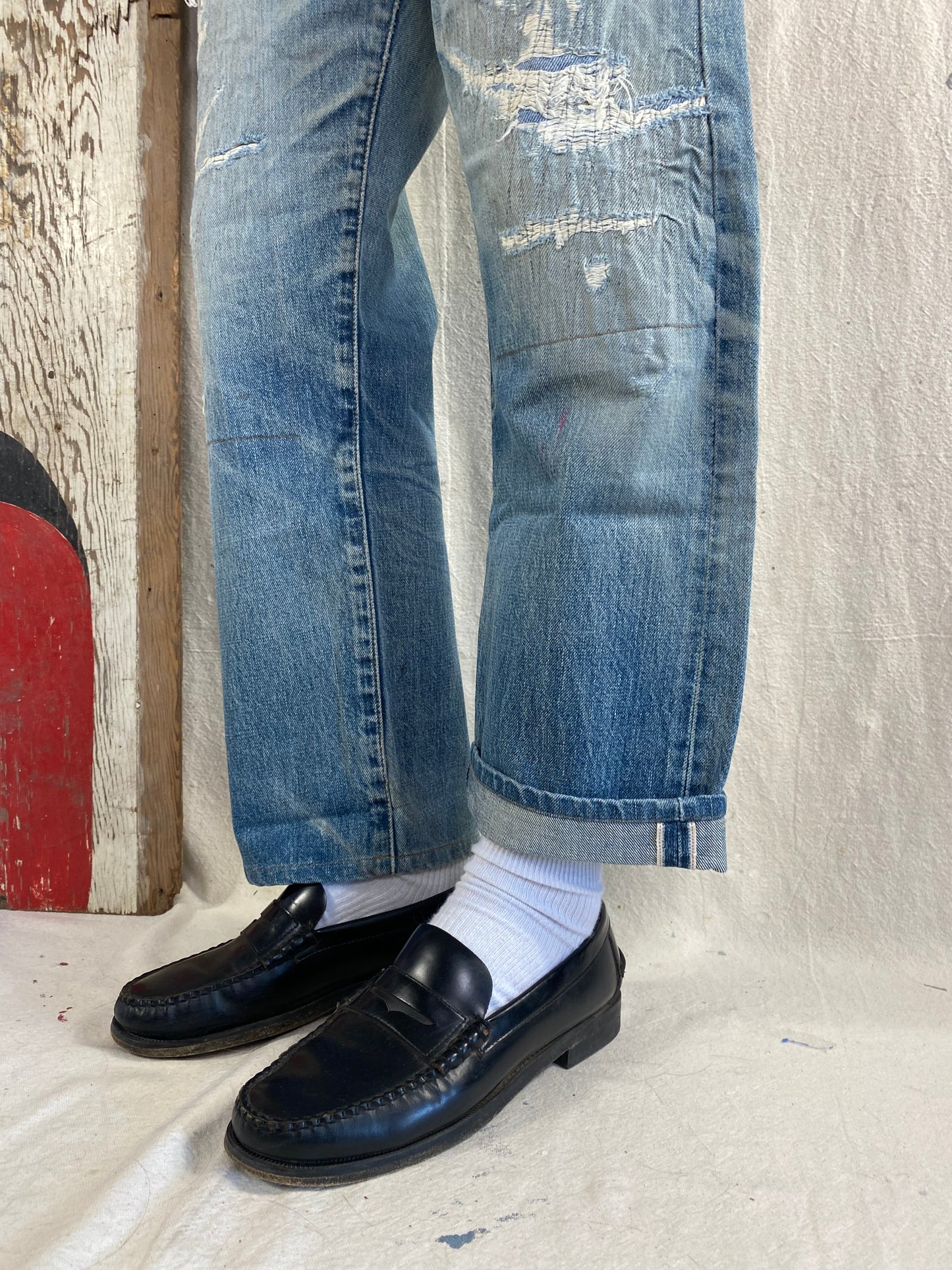 90's Repro Big E Selvedge Denim