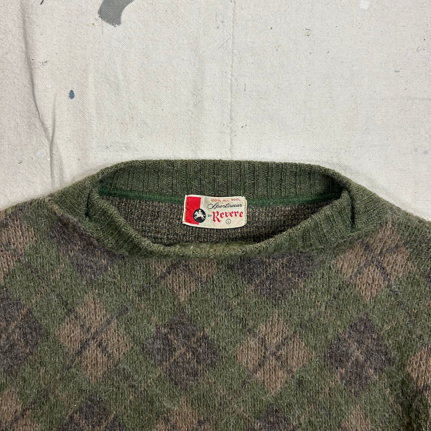 60's Argyle Knit