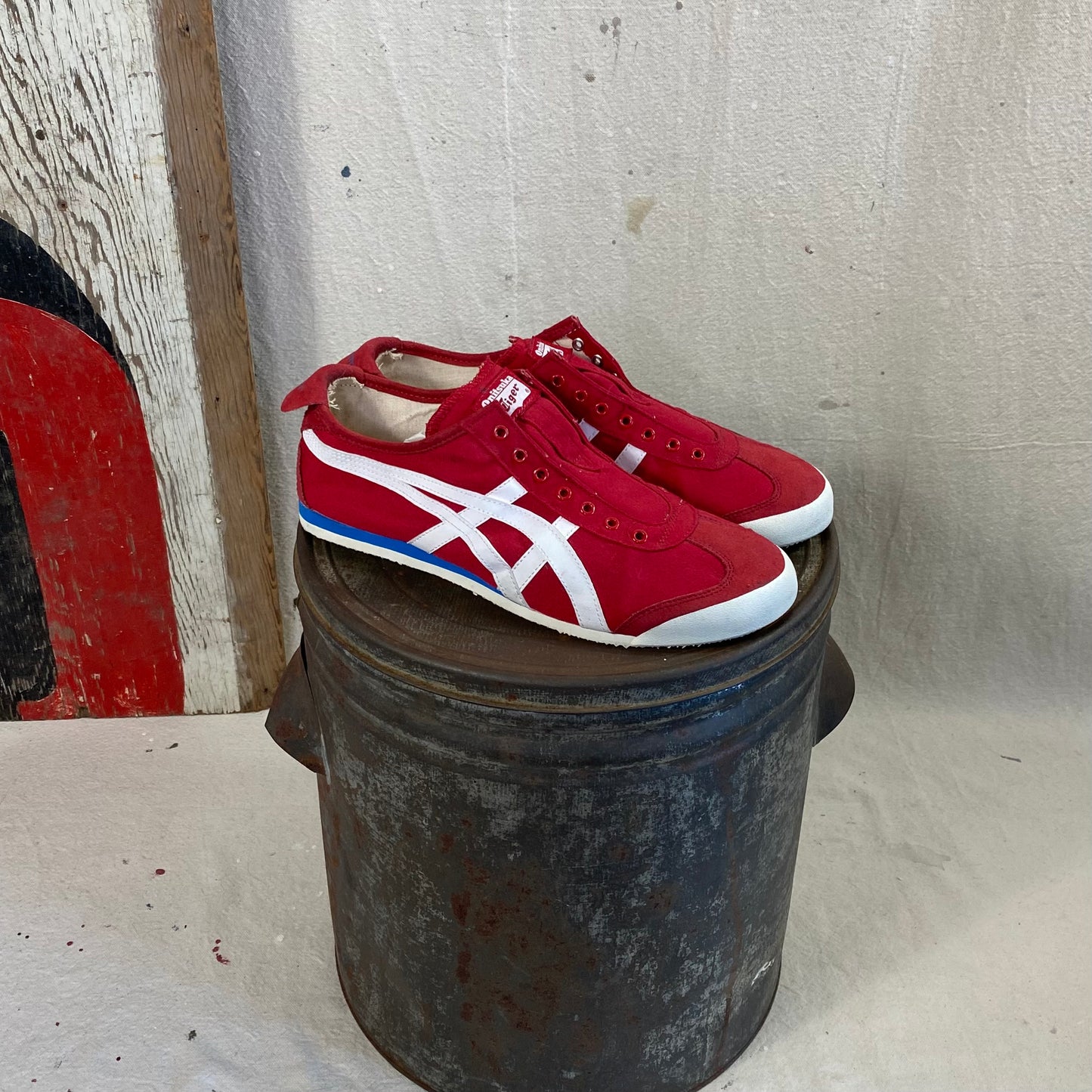 Red Onitsuka Tiger Sneakers