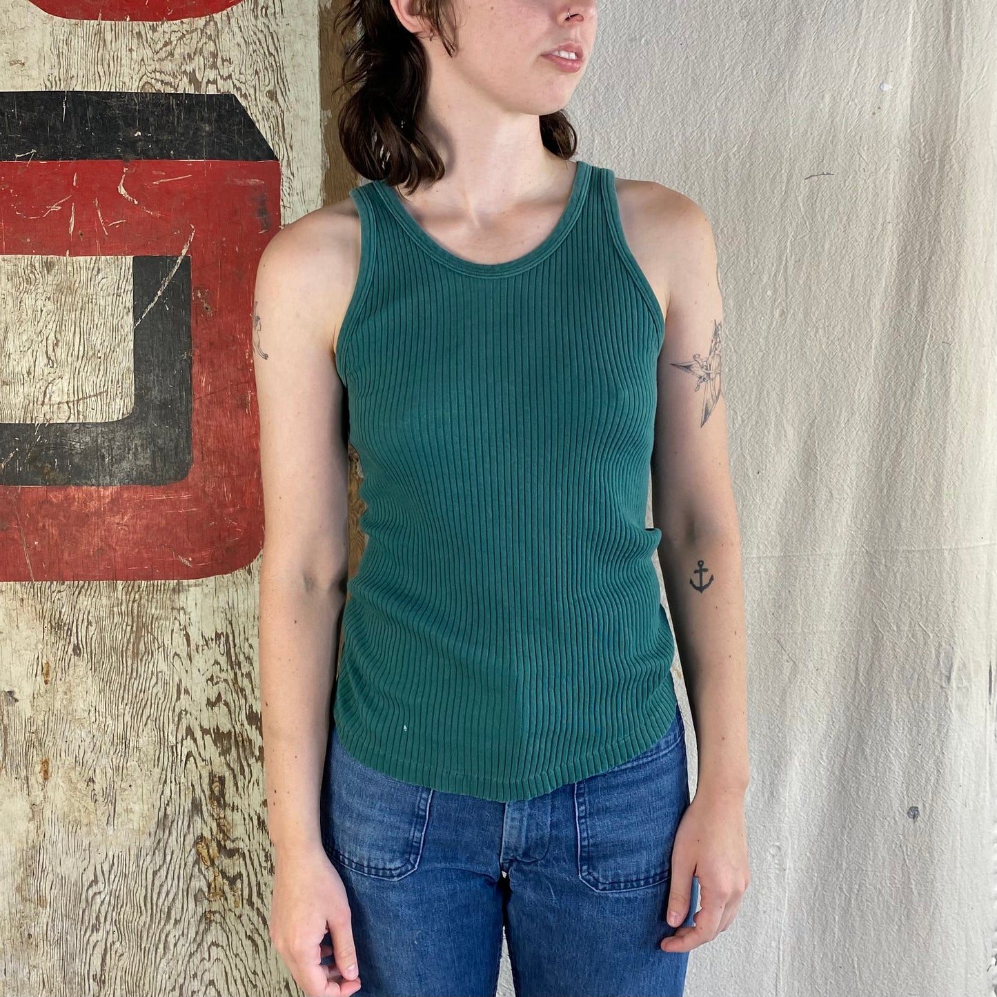 70's Forest Green Tank