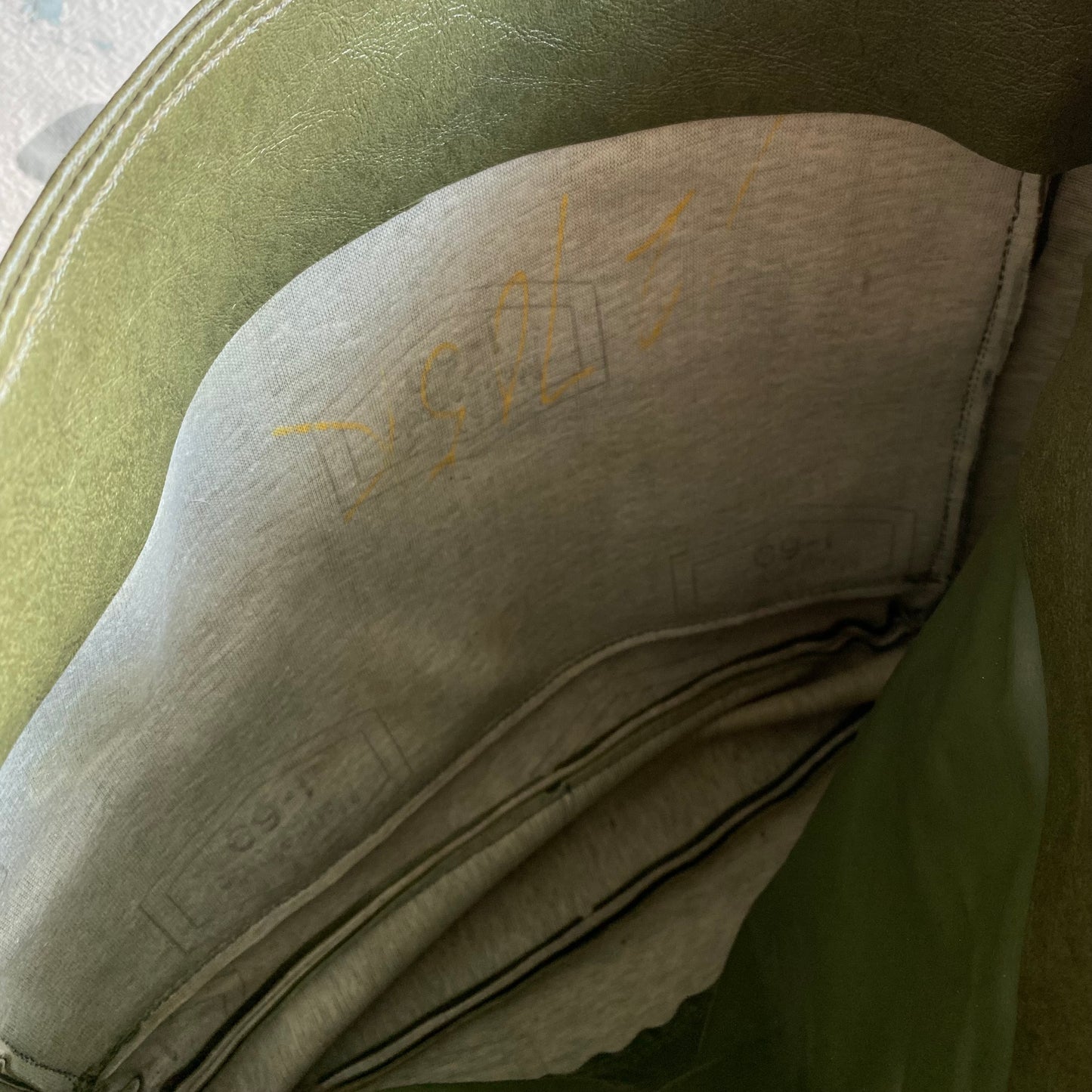 60's Green Leather Bag