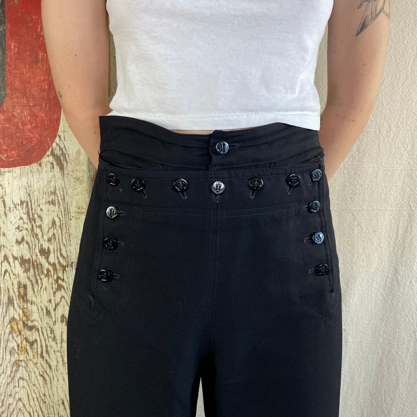 USN Stencil Wool Flares