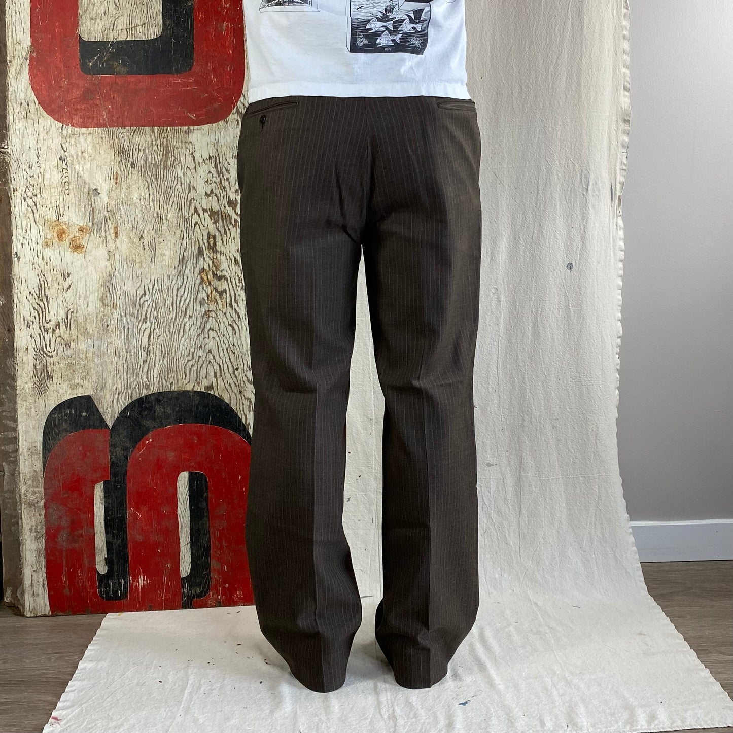70's Pinstripe Trousers