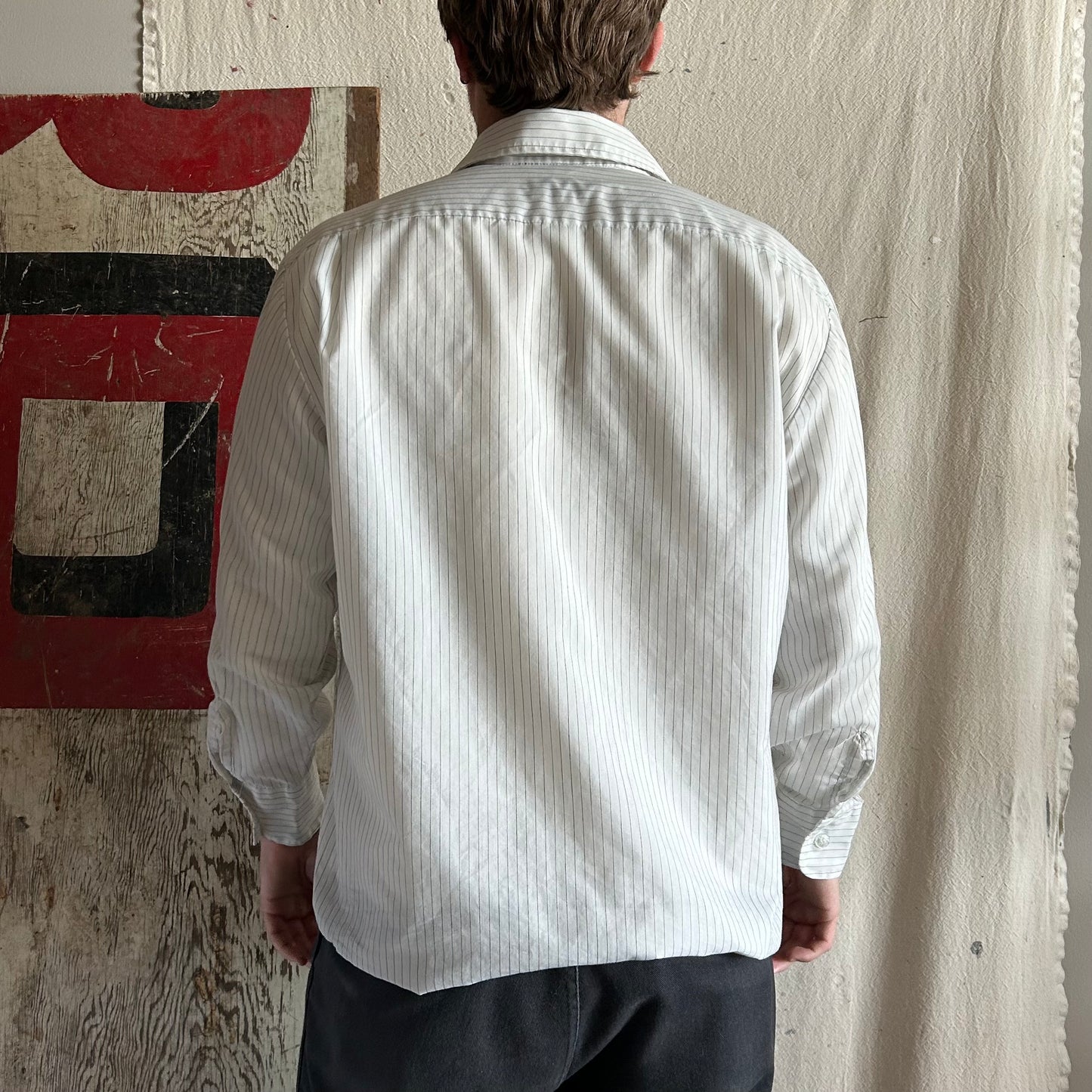 70's Pinstripe Button Up