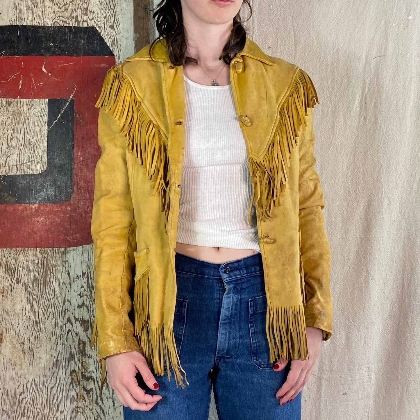 40's Leather Fringe Jacket