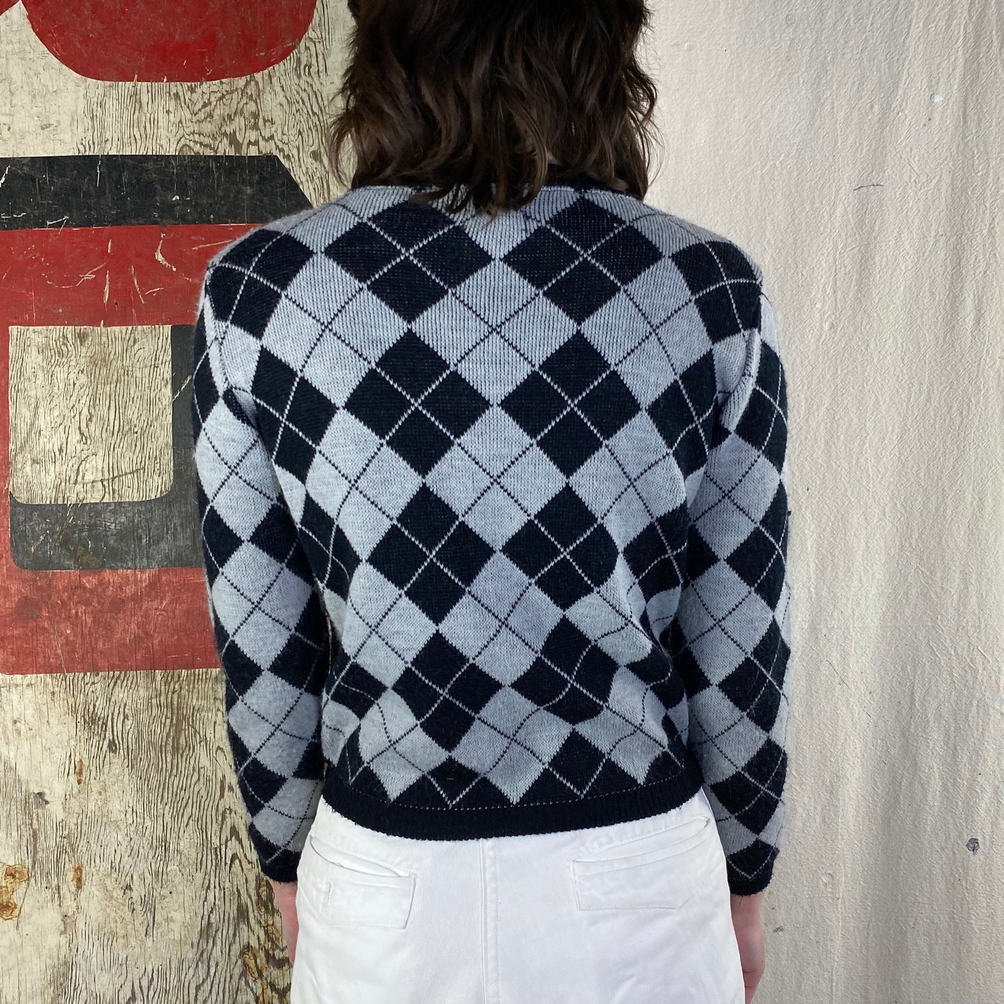 70's Argyle Knit