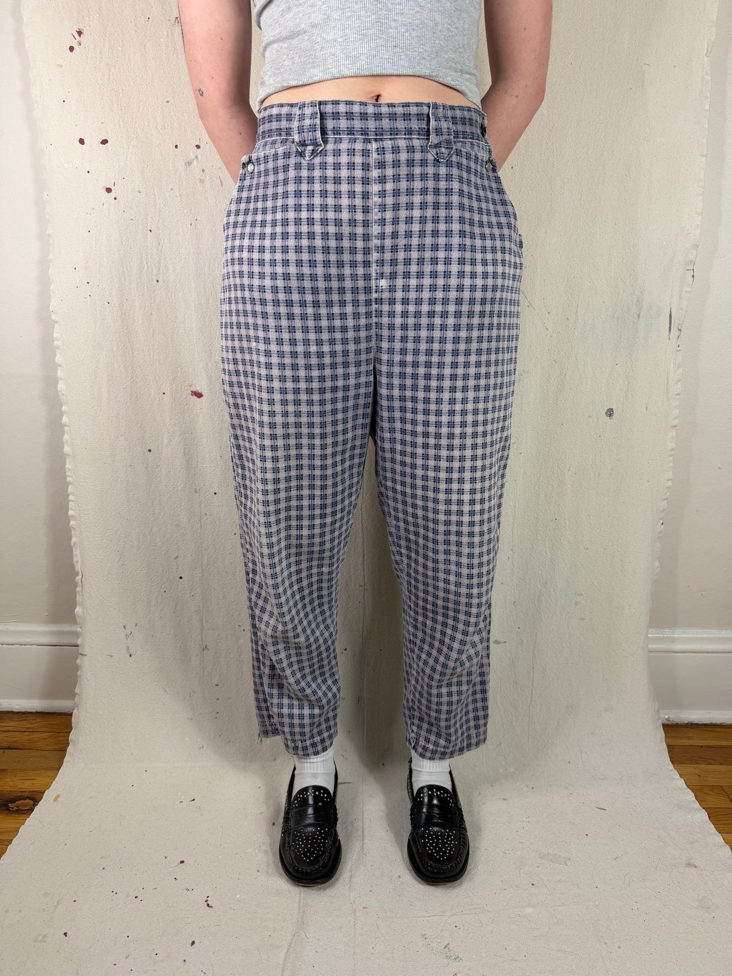 50's Plaid Side Zips