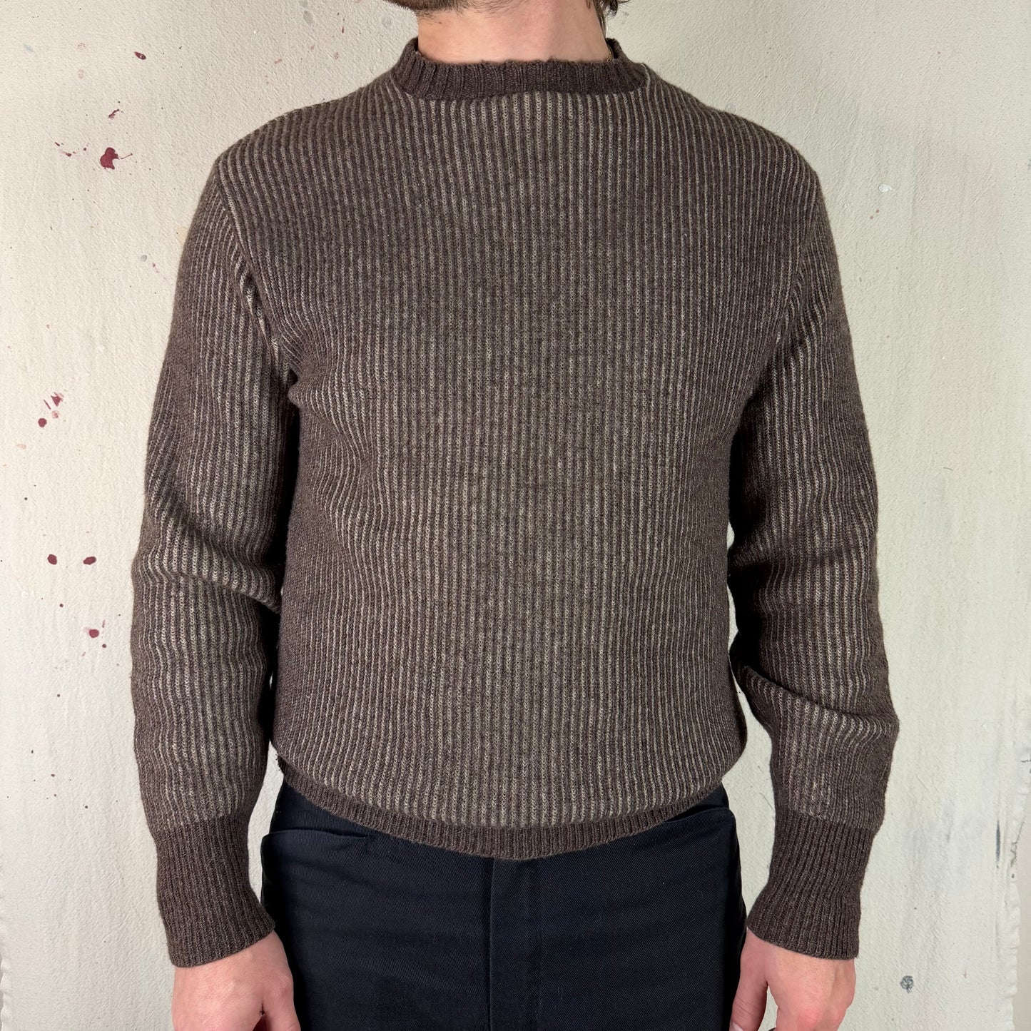 60's Striped Wool Knit