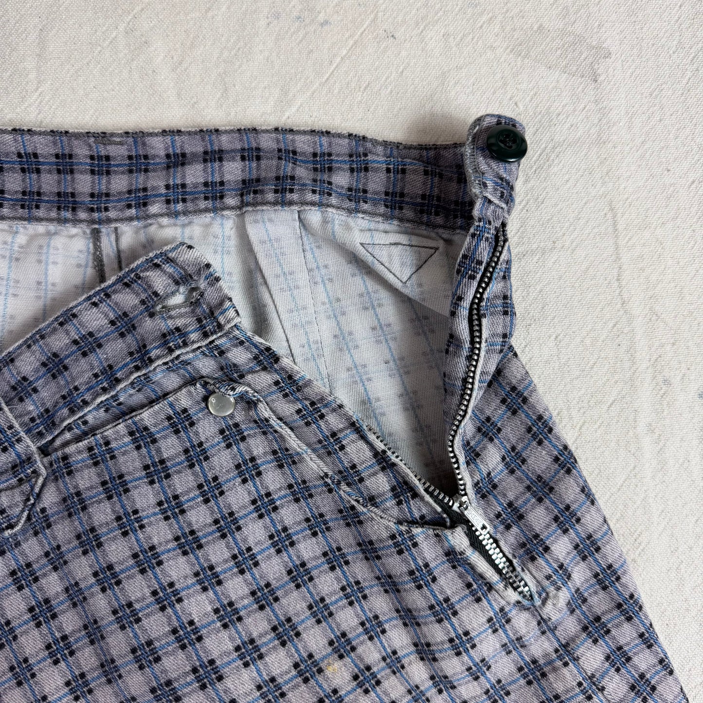 50's Plaid Side Zips