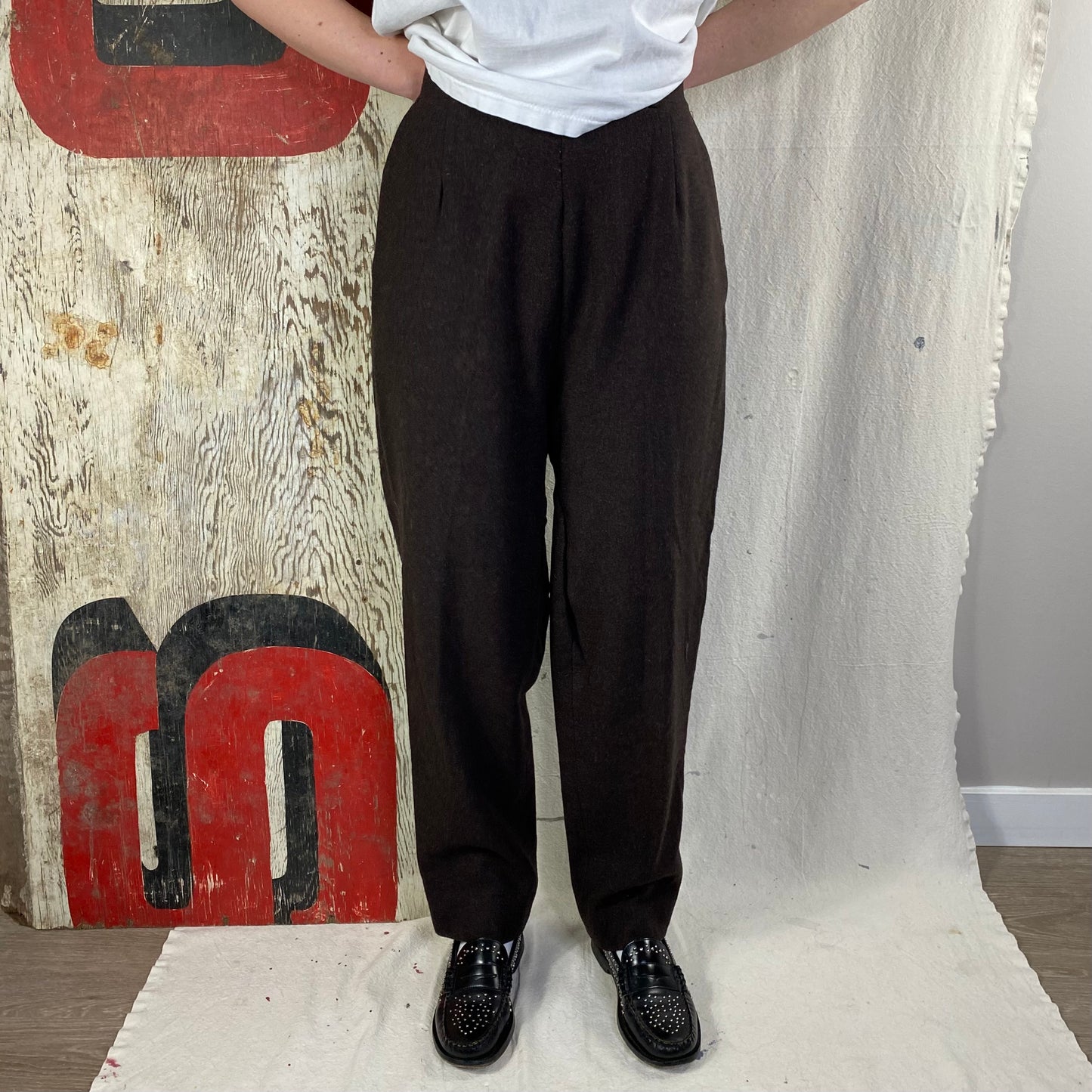 50's Side Zip Trousers