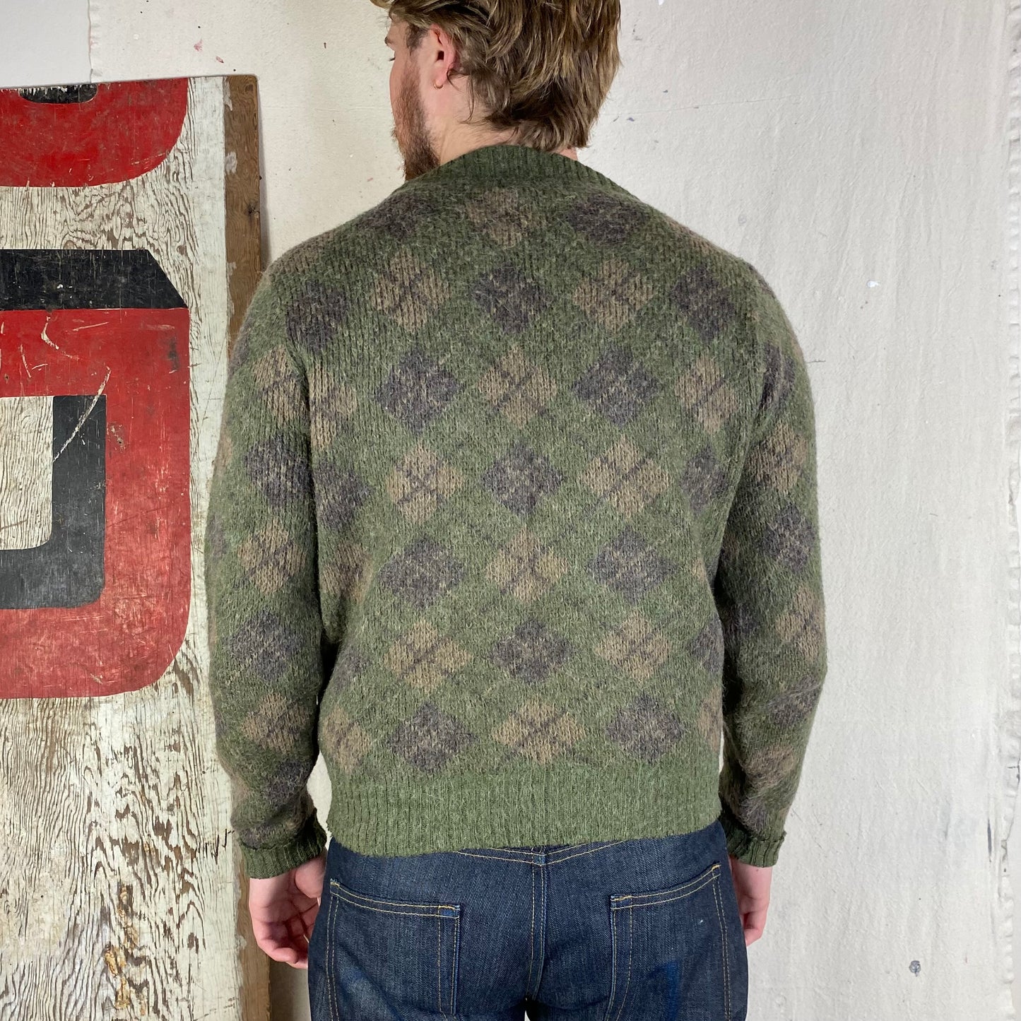 60's Argyle Knit