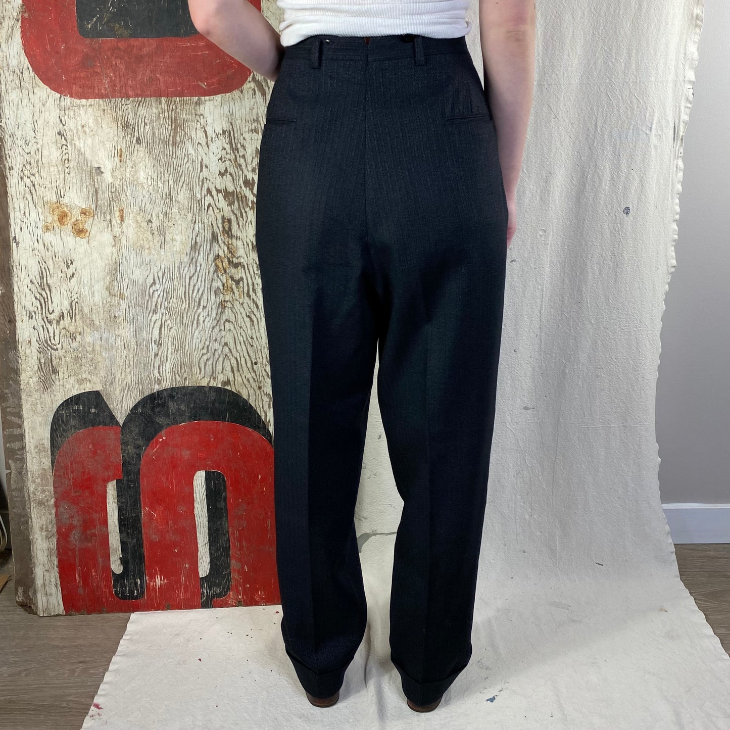 50's Pleated Trousers