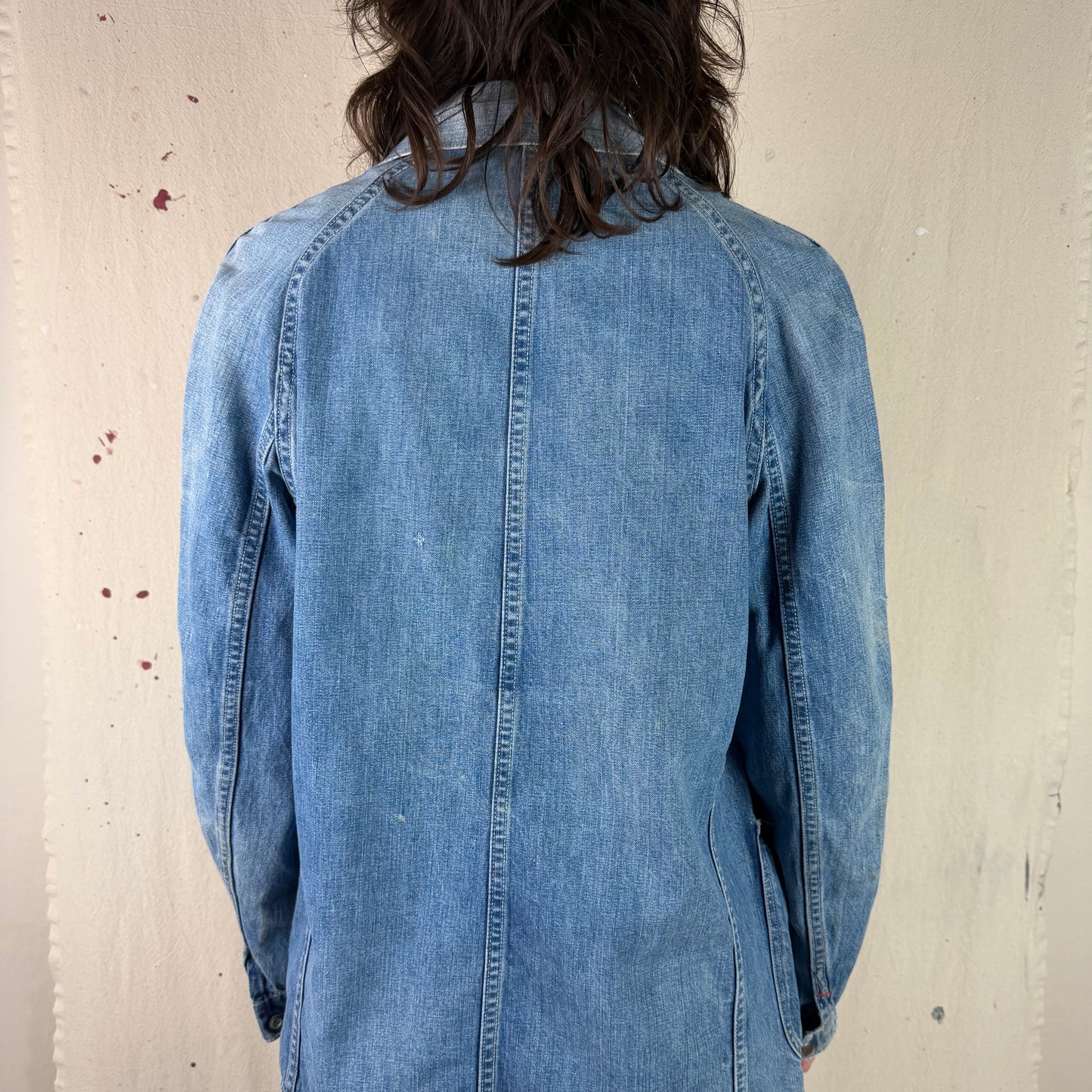 40's Denim Chore Coat