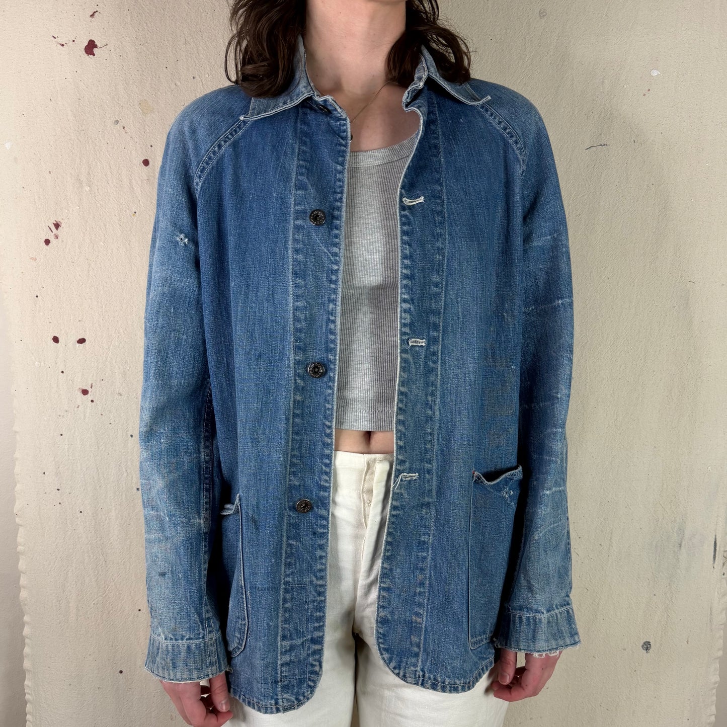 40's Denim Chore Coat