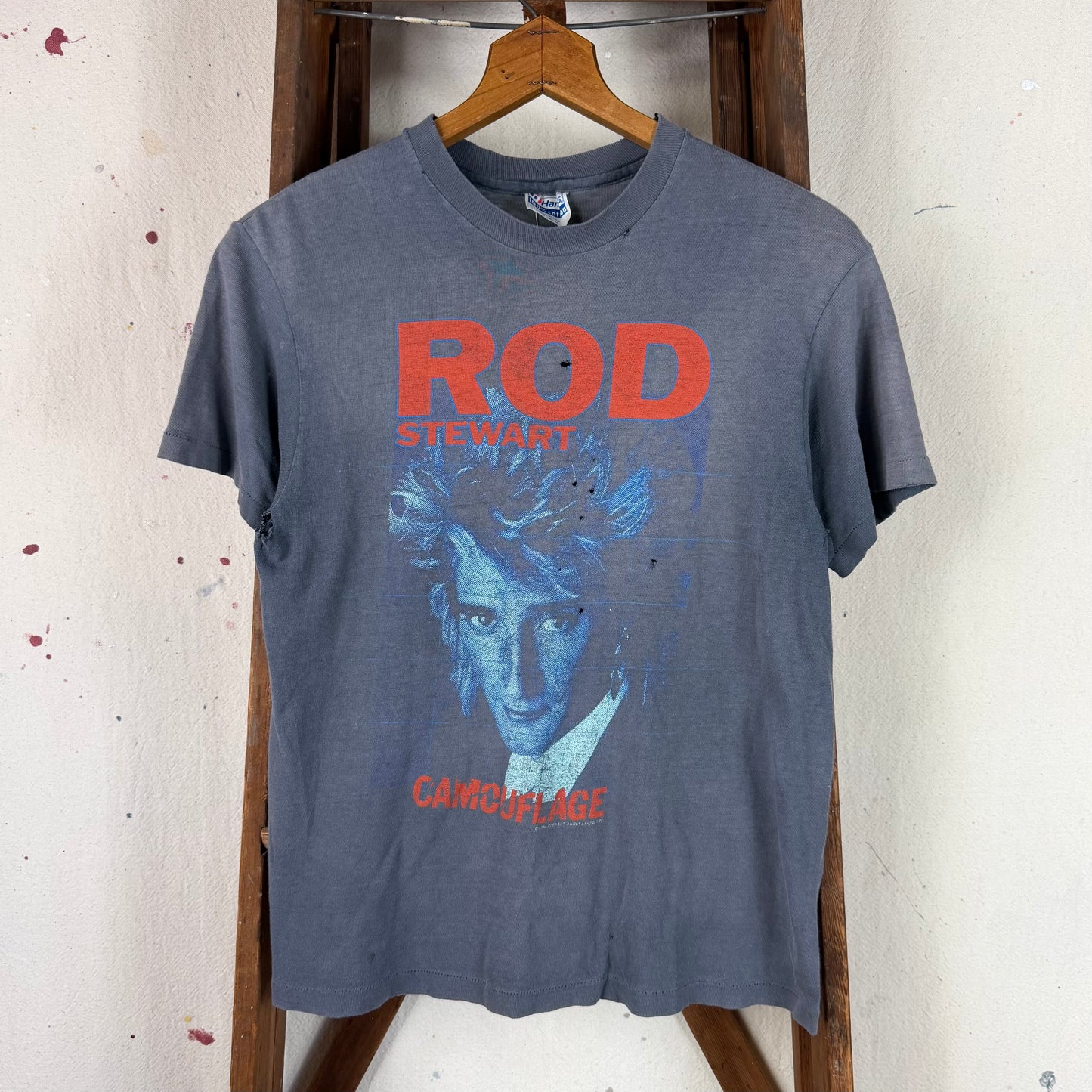 80's Rod Stewart Camouflage Tee