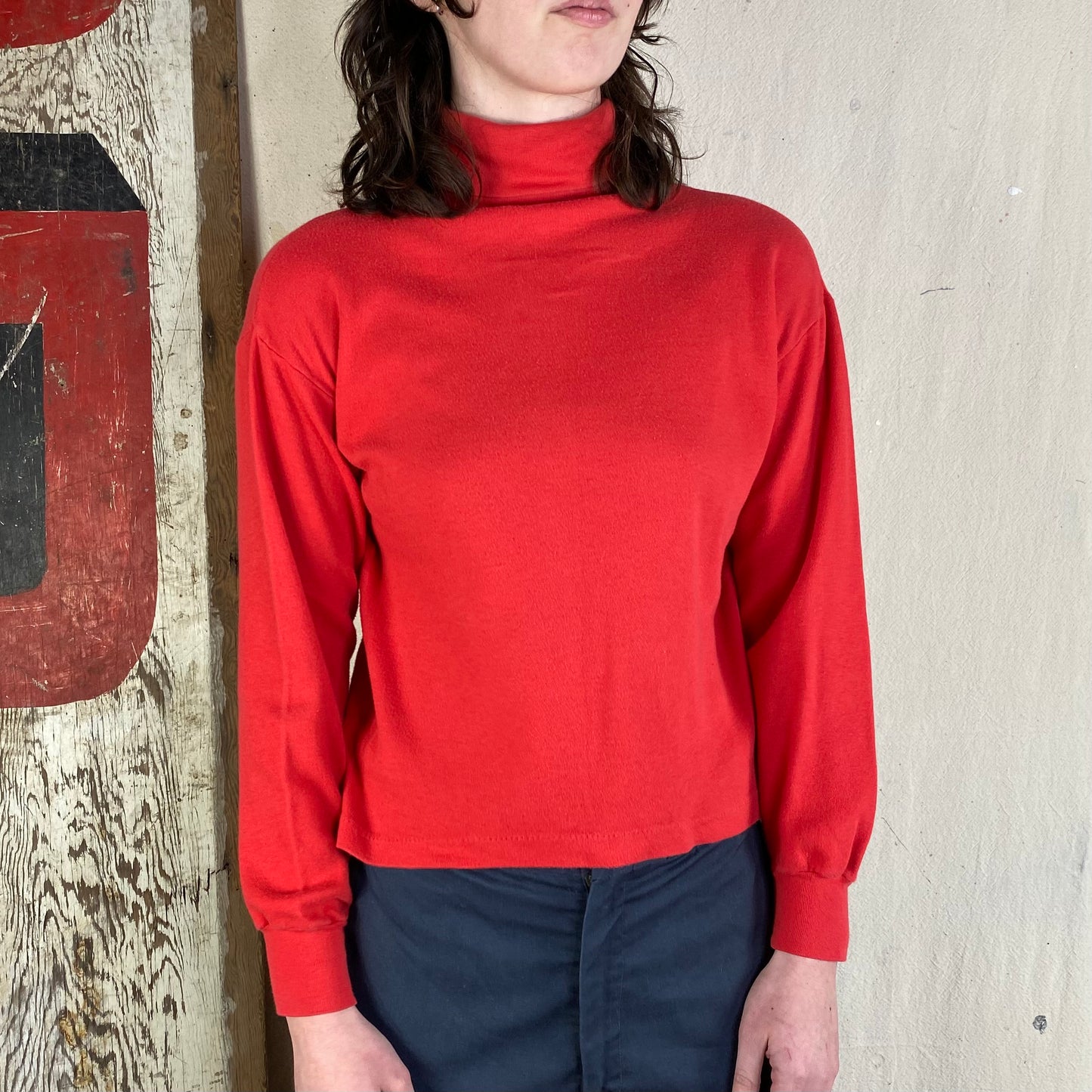 80's Cotton Turtleneck