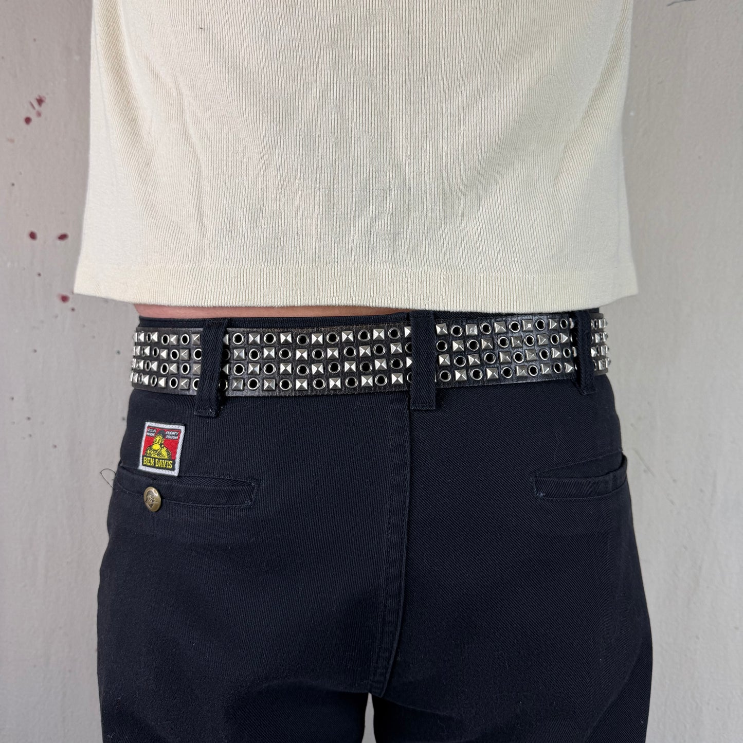 Studded Leather Belt
