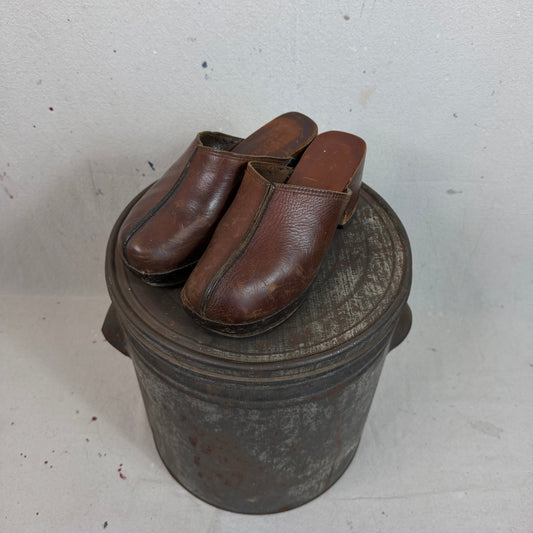 Vintage Wooden Clogs