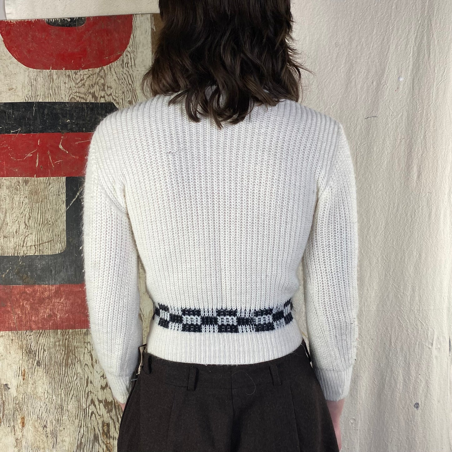 Handmade Checkered Knit