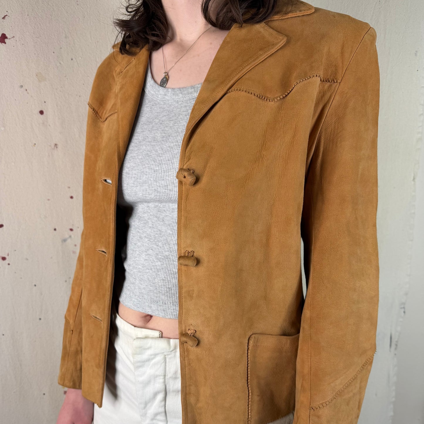 40's Suede Coat