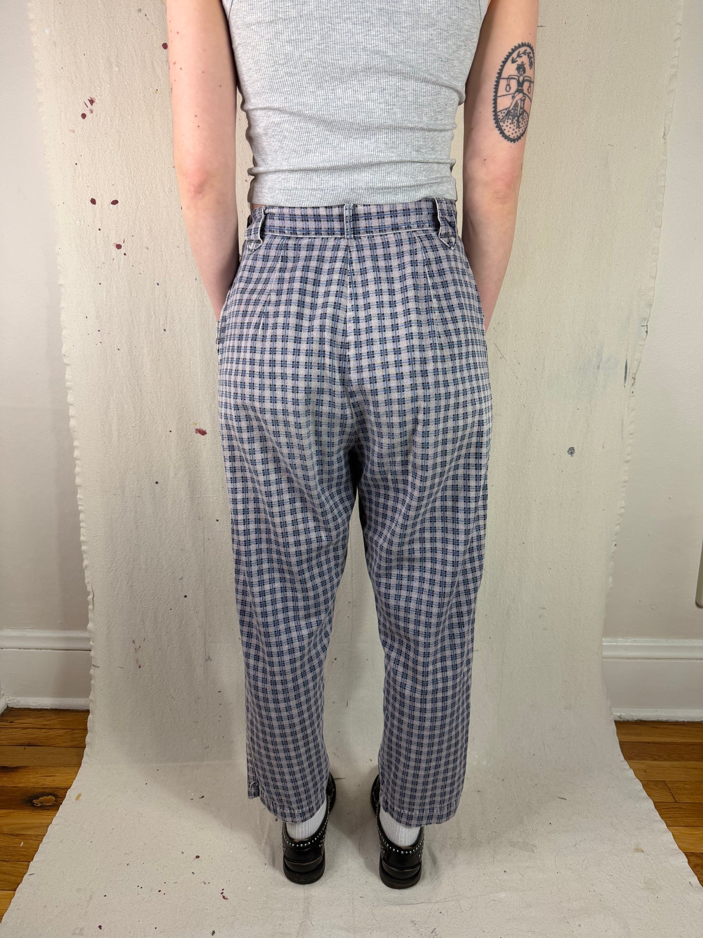 50's Plaid Side Zips