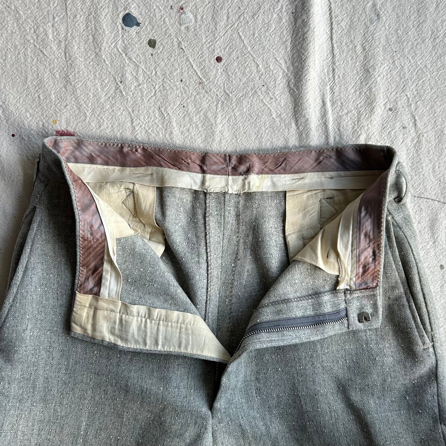 40's Buckleback Wool Trousers