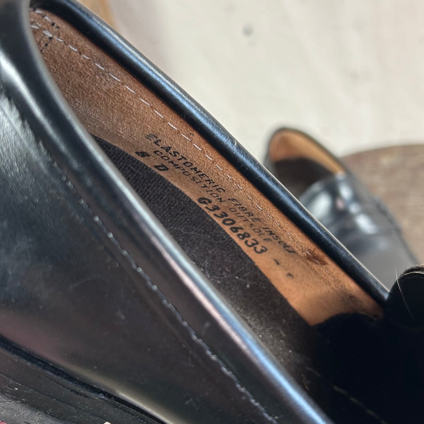 70's Leather Steel Toe Loafers