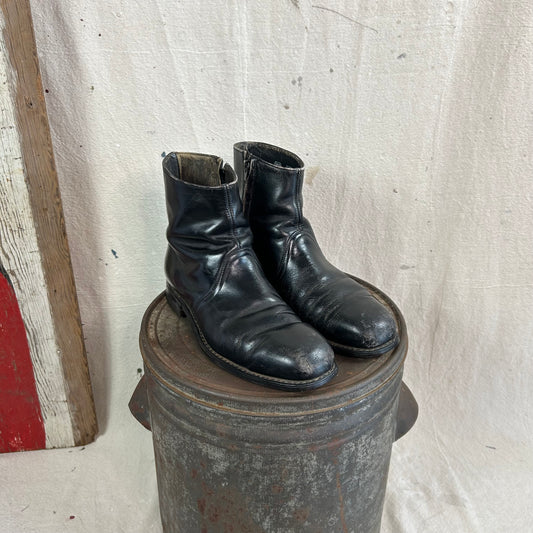 70's Leather Steel Toe Ankle Boots
