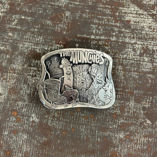 70's Munchies Silver Belt Buckle