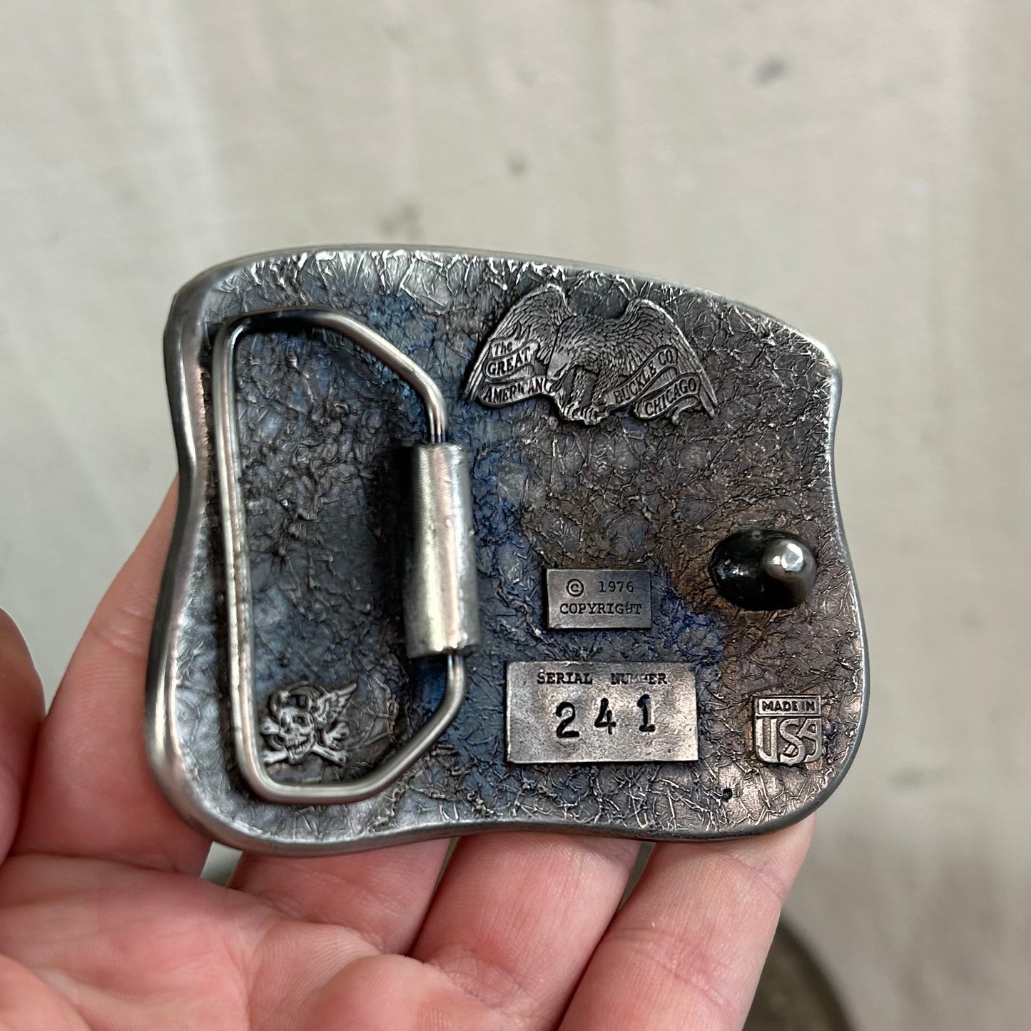 70's Munchies Silver Belt Buckle