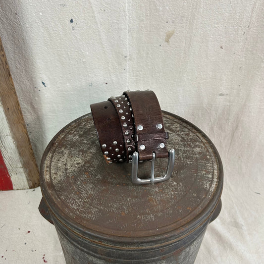 Studded Leather Belt