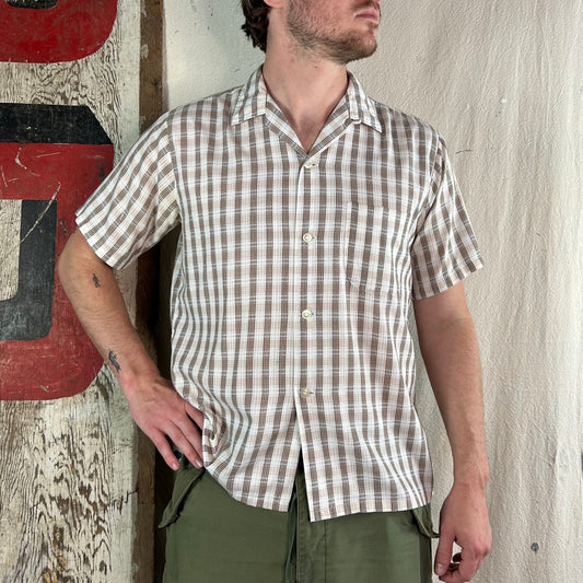 60's Plaid Loop Collar
