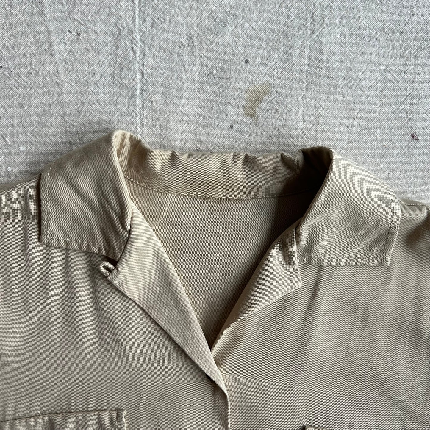 50's Loop Collar Gabardine Shirt