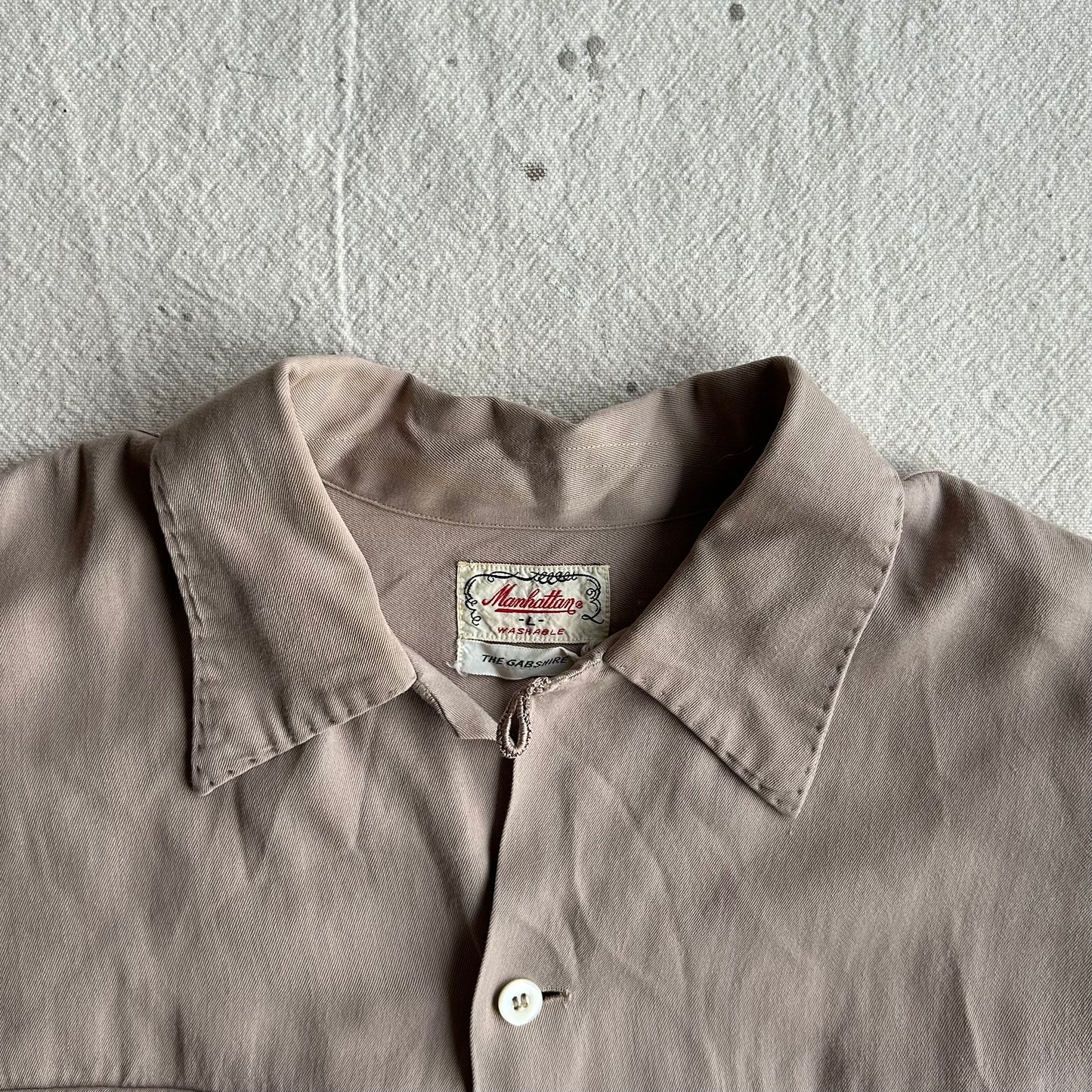 50's Loop Collar Gabardine Shirt