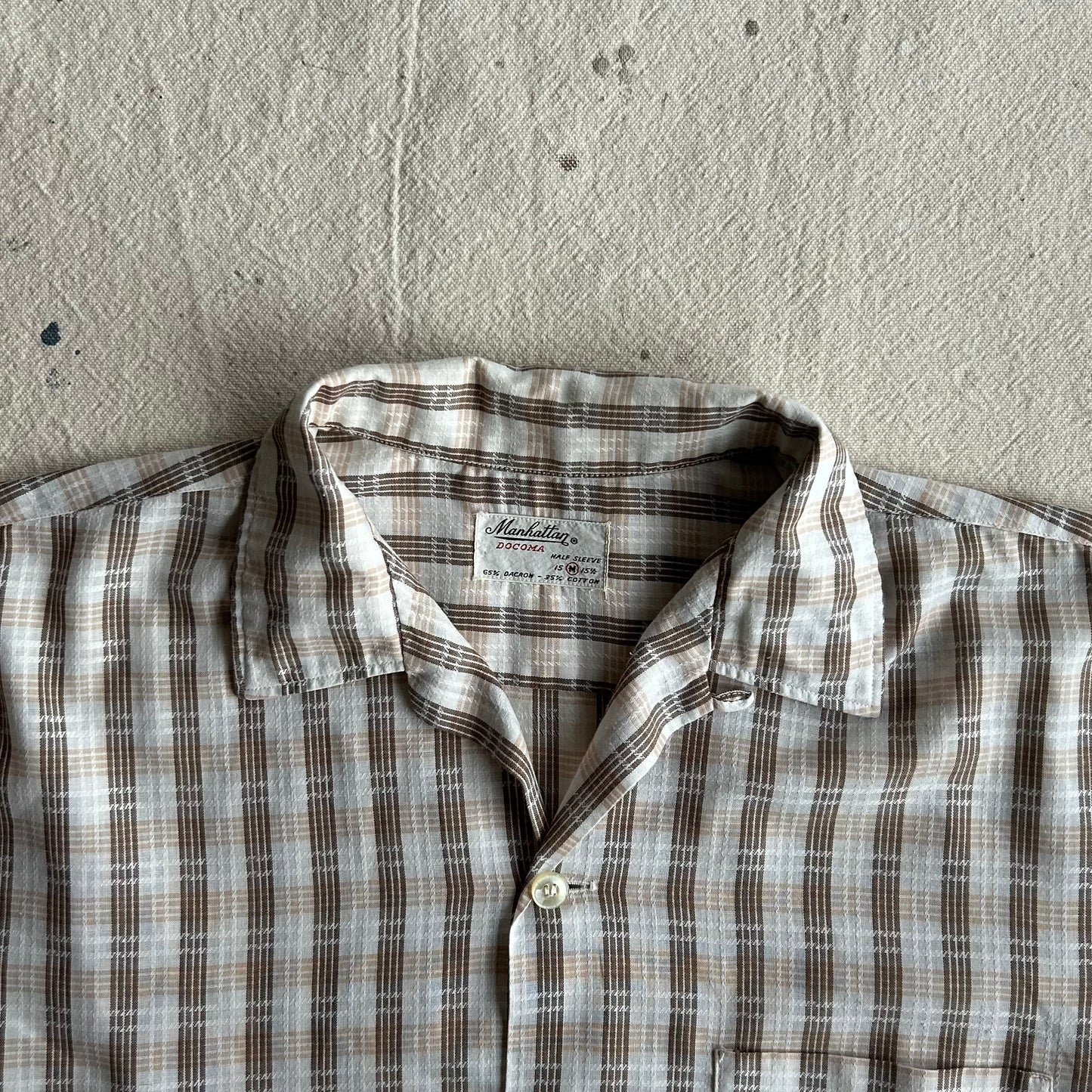 60's Plaid Loop Collar