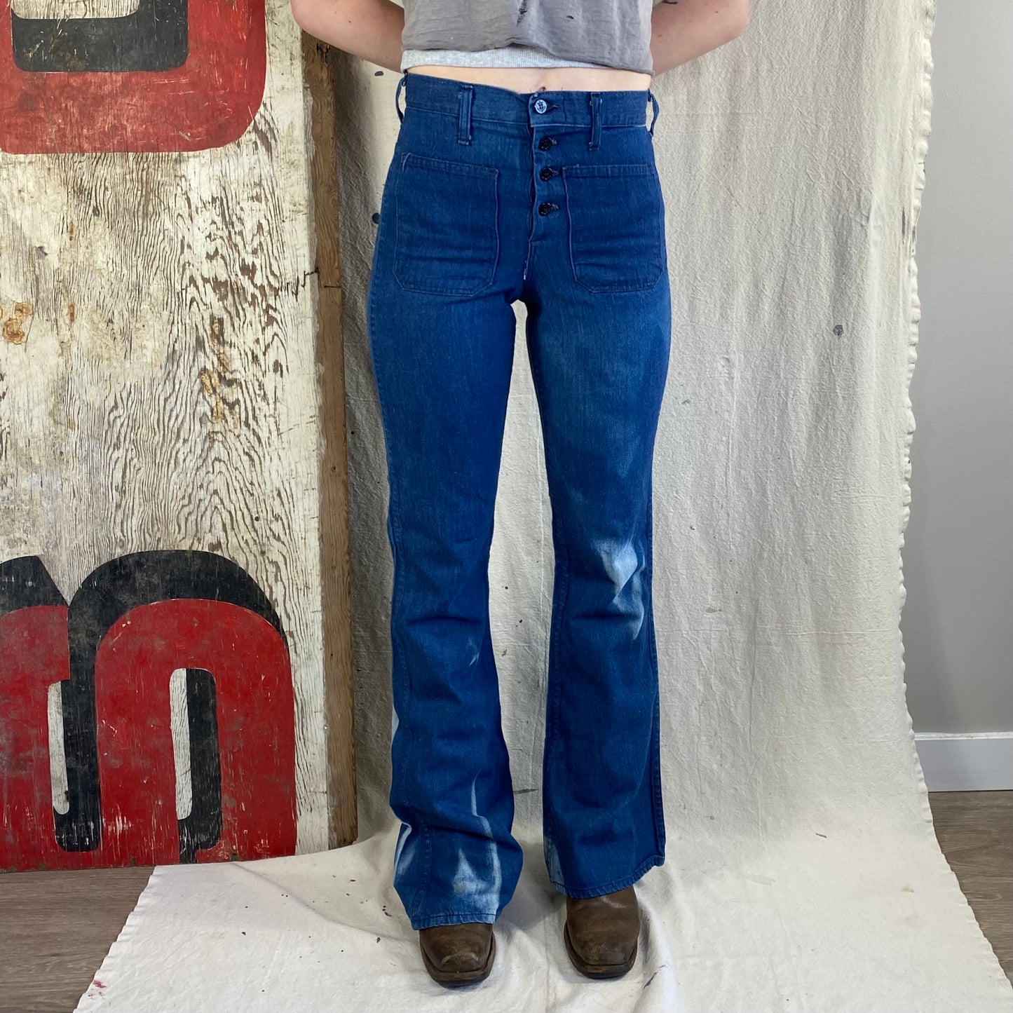 Sun Faded Sailor Flares