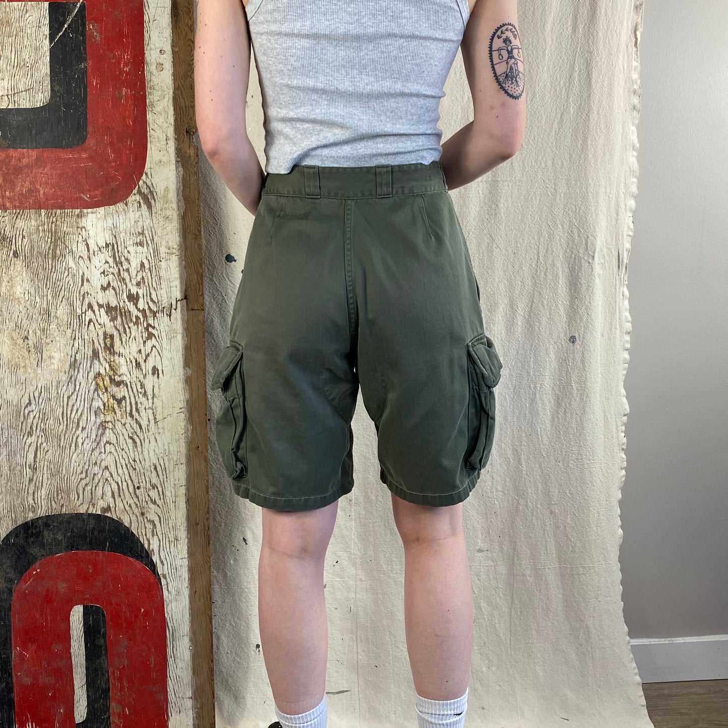French Military Cargo Shorts