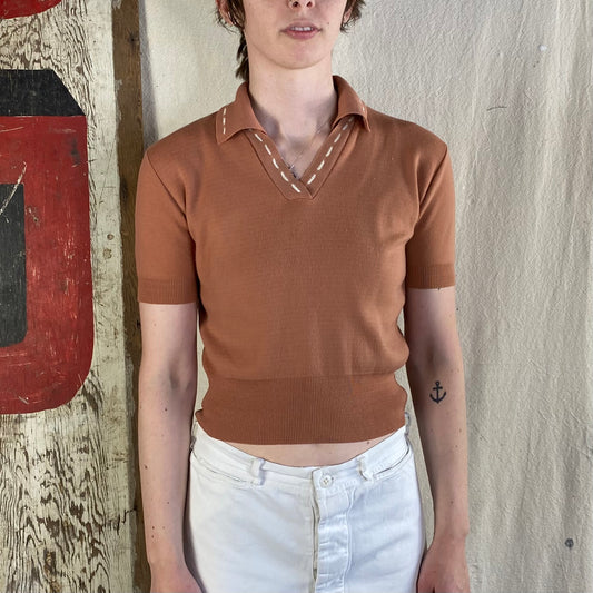 70's Collared Top