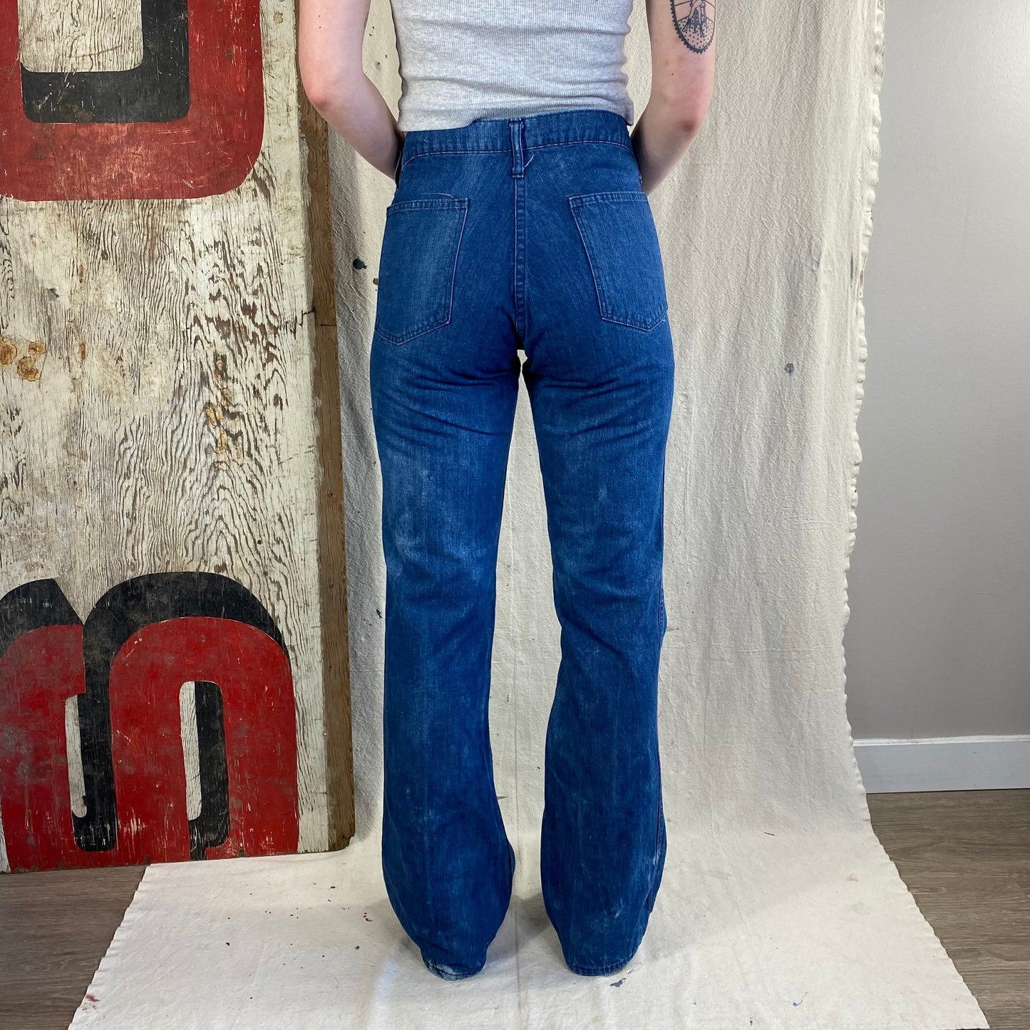 Sun Faded Sailor Flares