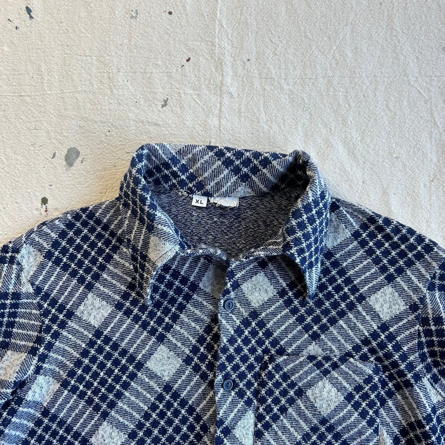 70's Plaid Button Up