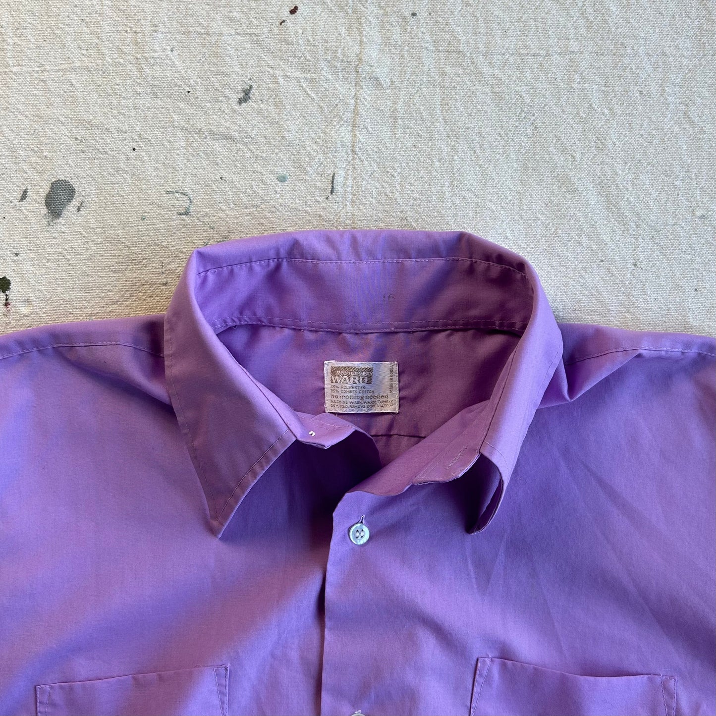 70's Lavender Button Up