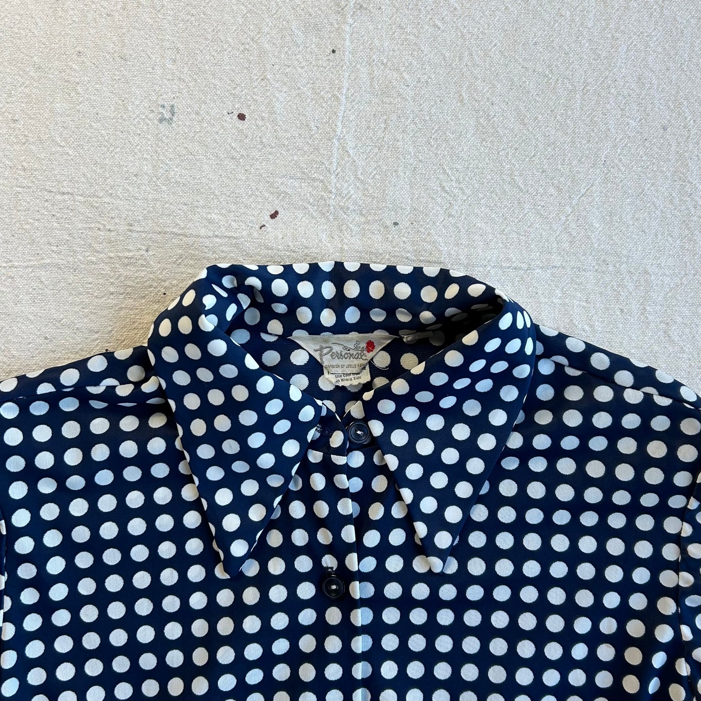 70's Polka Dot Button Up